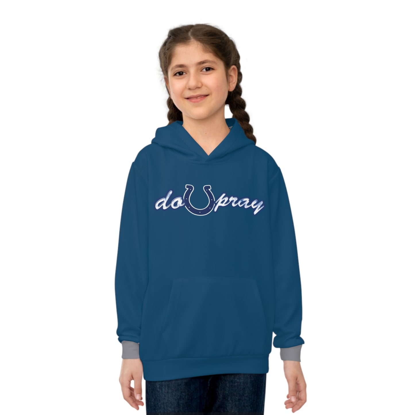 DoUPray colt Children's Hoodie (AOP)