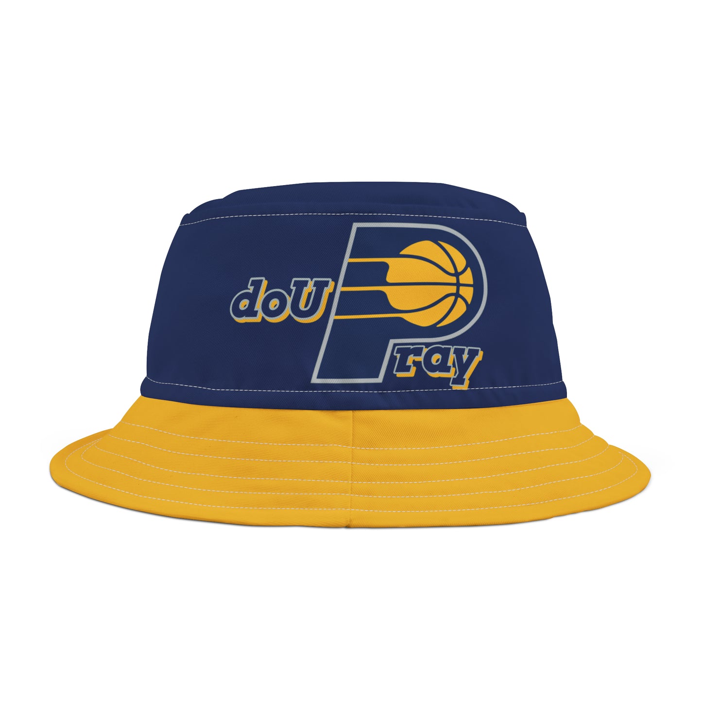 Do U Pray Bucket Hat (AOP) – Unisex bucket hat with an all-over "Do U Pray" print design, part of the Believe Church Collection.