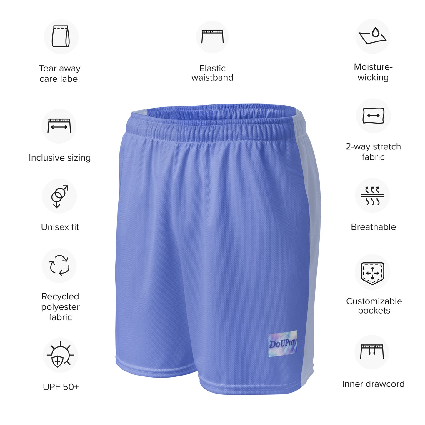 Velvet mesh shorts