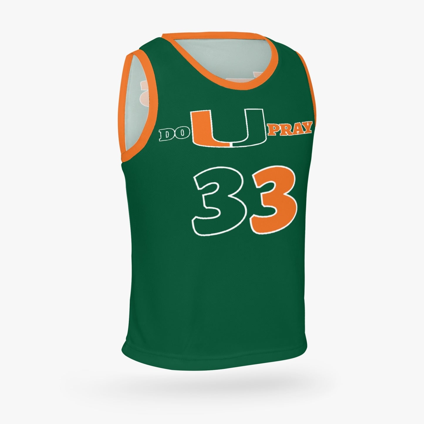 Bright and bold Kids DoUPray Basketball Jersey – empowering young players on and off the court!