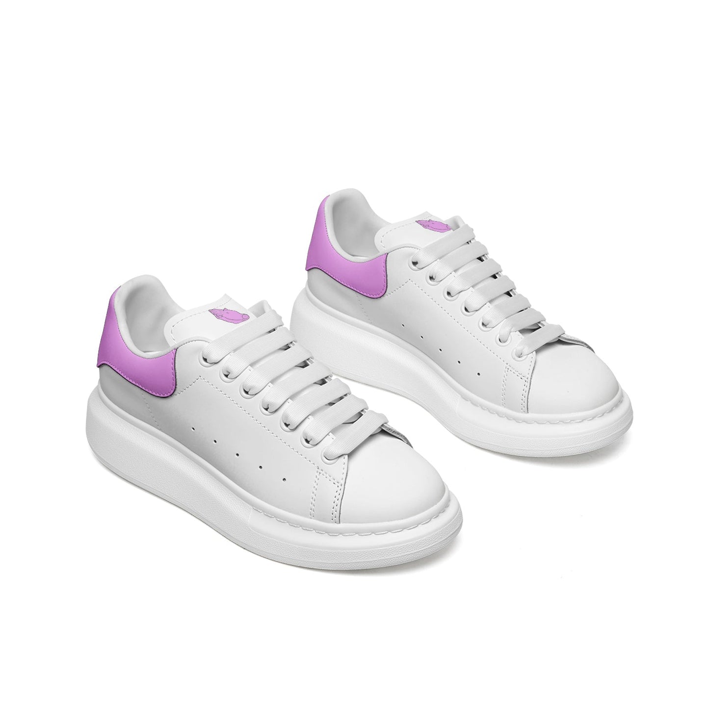 Doupray Leather Sneakers (Pink) Printy6