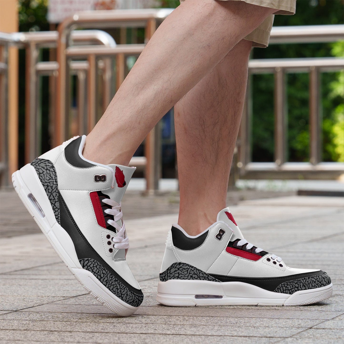 Air pray Sneakers grey/red Printy6