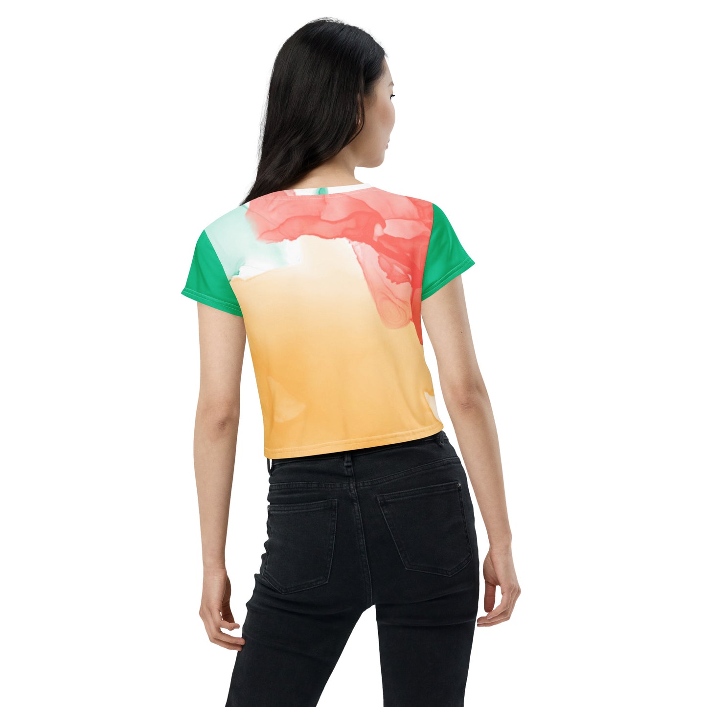 All-Over Print Crop Tee