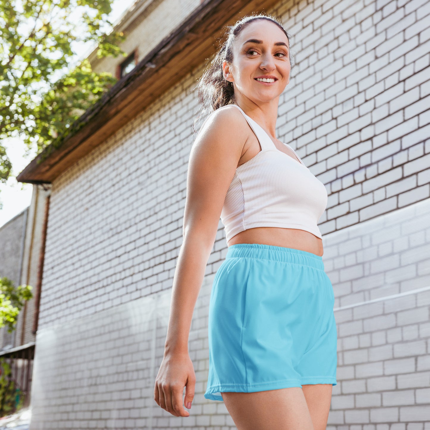 Blue Rainbow Athletic Shorts