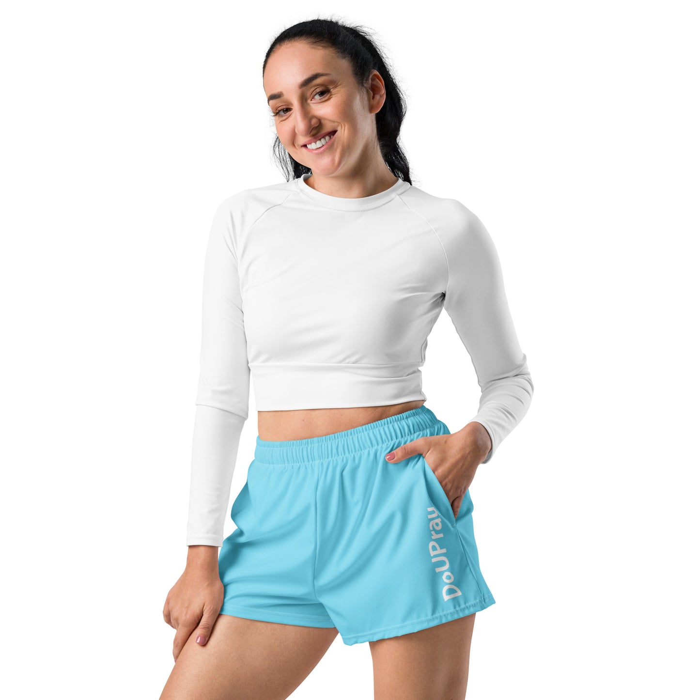 Blue Rainbow Athletic Shorts